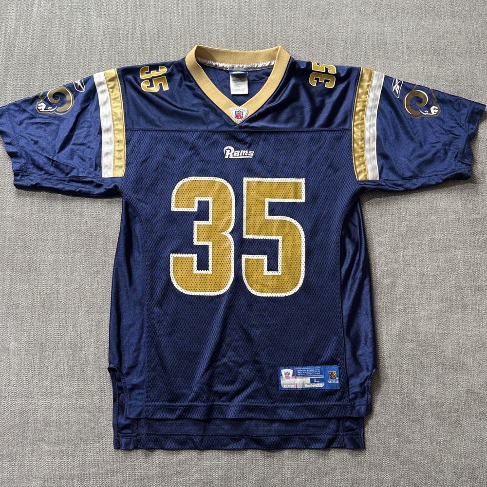 Kids‎ Youth St Louis Rams Football Jersey Number 35 Blue Reebok NFL